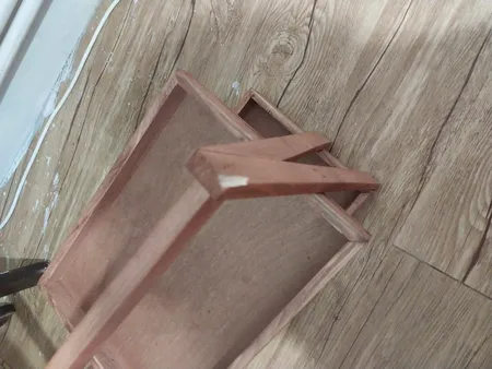 شلف رومیزی مدل دو طبقه چوبی کد 053