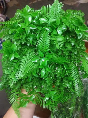 چمن مصنوعی مدل دکور سبز آکواریومی طرح سیکات سرو سایز 25x25 سانتی متر