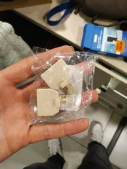 سوکت تلفن مدل تبدیل یک به دو خط تلفن بسته 2 عددی