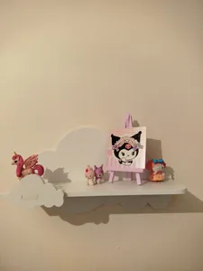 تجریه خرید شلف دیواری اتاق کودک مدل ابر کد 2