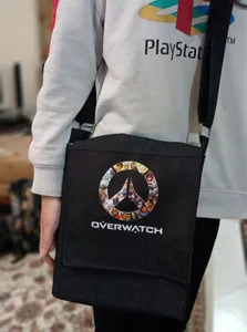 تجریه خرید کیف دوشی چی چاپ طرح Overwatch کد 65679