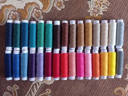 نخ خیاطی موج بسته 30 عددی