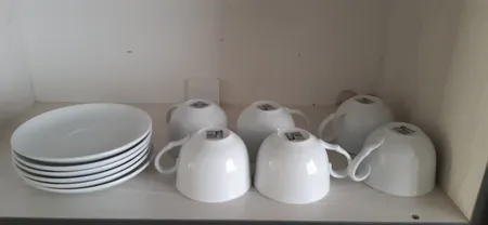 ست فنجان و نعلبکی 12 پارچه تقدیس مدل هتلی