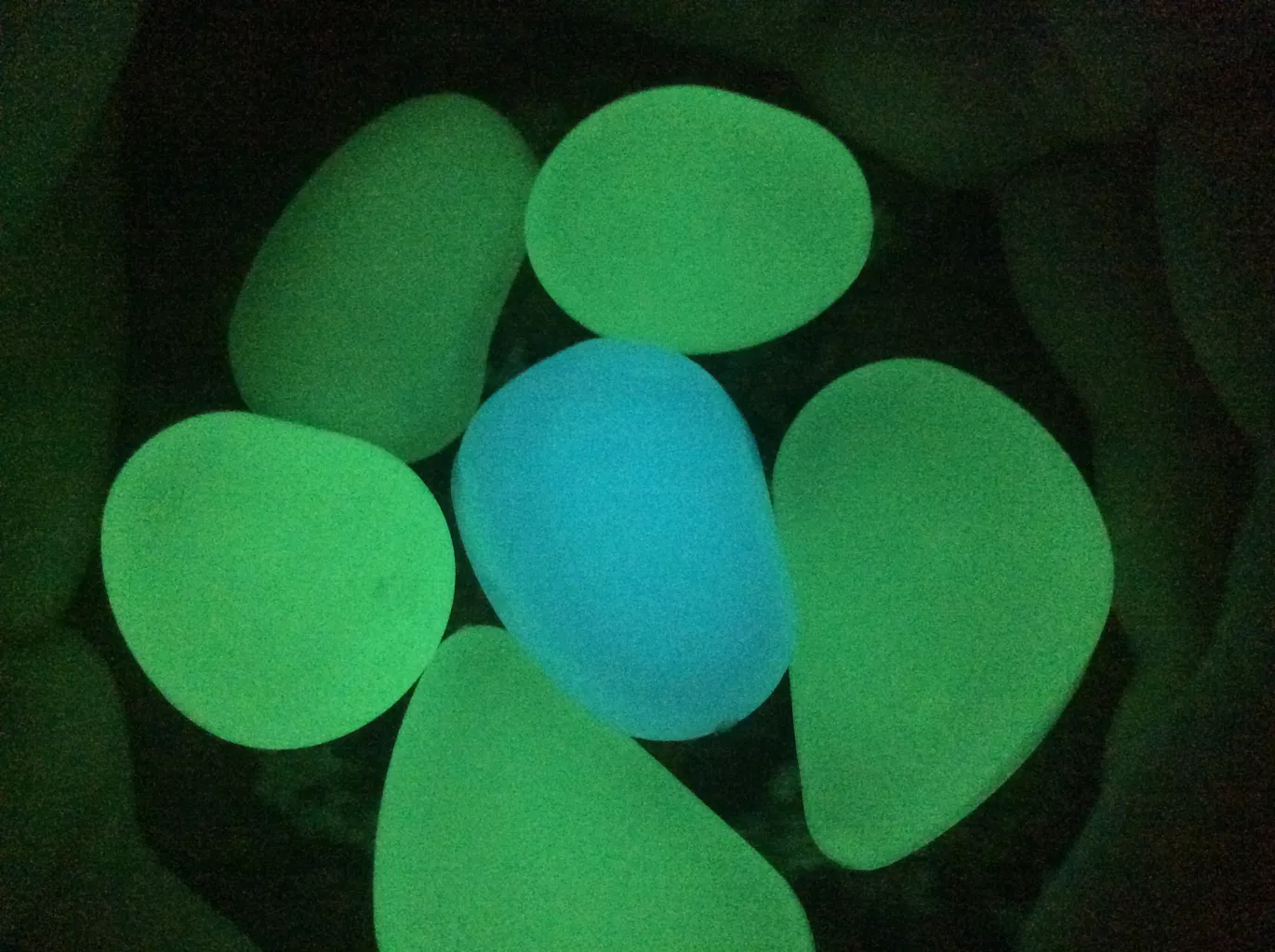 سنگ تزیینی شب تاب مدل I-Green بسته 5 عددی