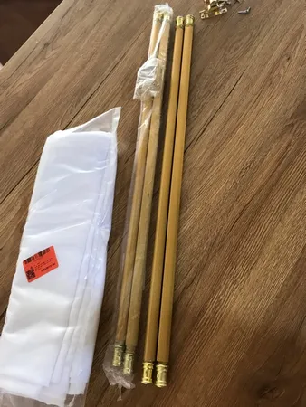 میله پرده مدل پشت دری کد 01 طول 60 سانتی متر بسته دو عددی