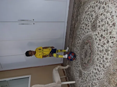 ست پنج تکه لباس ورزشی پسرانه طرح النصر مدل رونالدو 2024