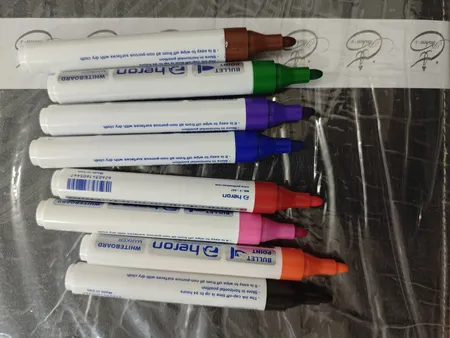 ماژیک وایت برد هرون مدل 41f به همراه تخته پاکن