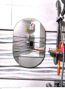 تجریه خرید آیینه سرویس بهداشتی آزالیا مدل بیضی کد FB4060