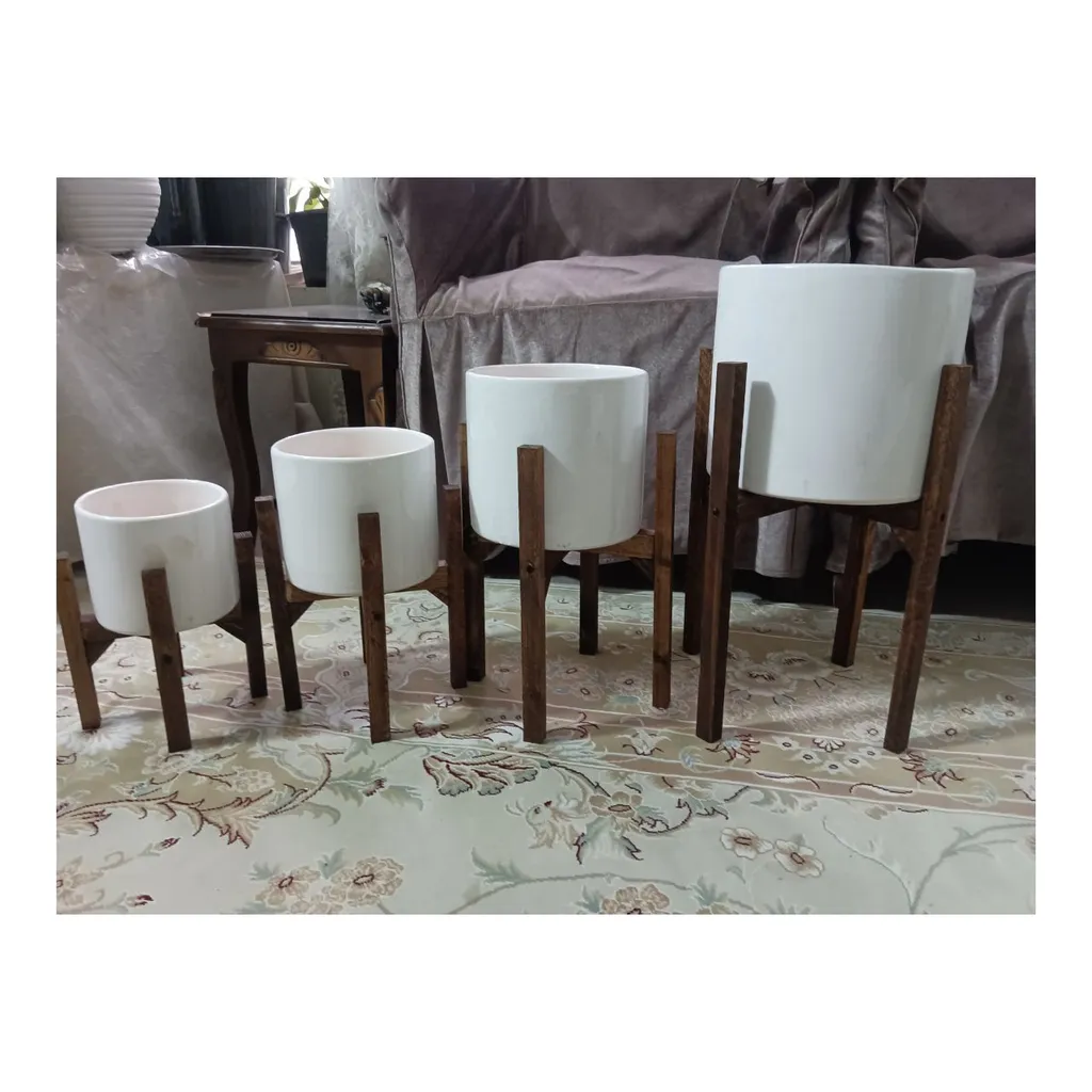 استند گلدان مدل باغ مجموعه 4 عددی