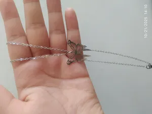 تجریه خرید گردنبند دخترانه مدل پلاک پروانه