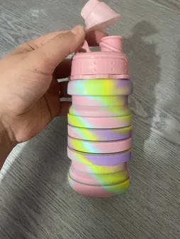 قمقمه مدل سلیکونی تاشو گنجایش 0.5 لیتر