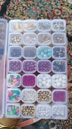 جعبه ابزار خیاطی مدل نظم دهنده منجوق کد 00