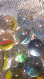 تیله شیشه ای گلدونه مدل A01 بسته 100 عددی