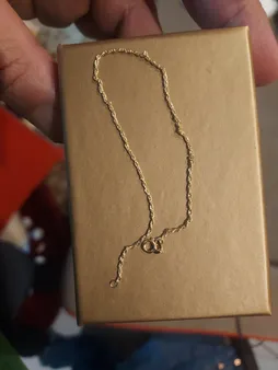 دستبند طلا 18 عیار زنانه وی وی گلد گالری مدل طنابی va 991