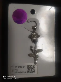 آویز گردنبند نقره زنانه آمیتیس مدل شاخه گل کد AMT_M036