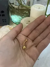 تجریه خرید پیرسینگ بدن زنانه مدل ساده گلوله