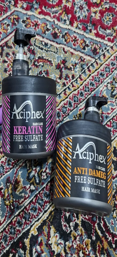 ماسک ترمیم کننده مو اسیفکس مدل Keratin مناسب برای انواع مو حجم 500 میلی لیتر