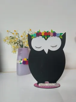 تخته سیاه طرح جغد مدل j250 سایز 20*30 سانتی متر