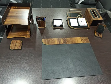 ست لوازم اداری رومیزی مدل آونگ دکو A707 مجموعه 10 عددی