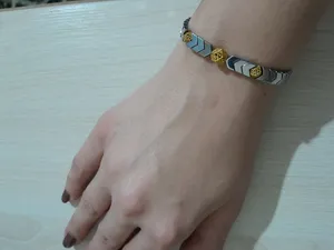 تجریه خرید دستبند طلا 18 عیار زنانه مانچو کد bfg122w