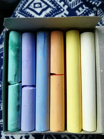 گچ رنگی مارلو مدل رنگینک بسته 12 عددی