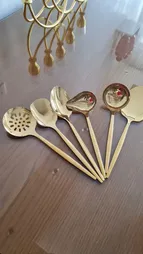 سرویس کفگیر و ملاقه 6 پارچه مدل دوناگلد