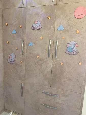 استیکر چوبی کودک باروچین مدل فیل کوچولو کد 1222