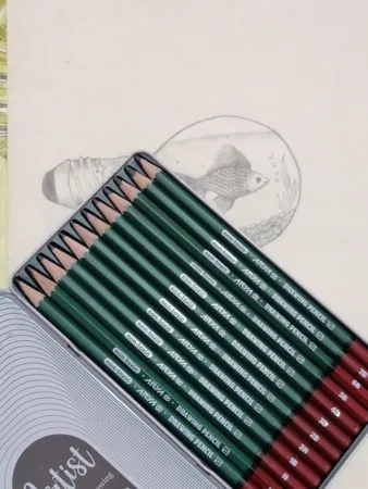 مداد طراحی آریا مدل Artist کد 006-3075 مجموعه 12 عددی