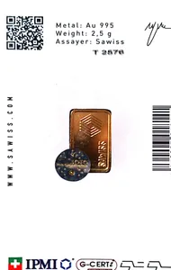 تجریه خرید شمش طلا 24 عیار زیوتو مدل d2.5