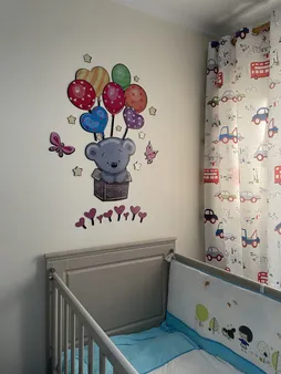 استیکر چوبی کودک باروچین طرح کوالای بازیگوش