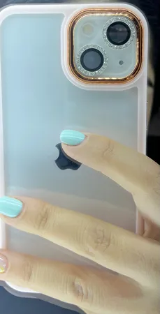 محافظ لنز دوربین راندیکا مدل رینگی نگین دار مناسب برای گوشی موبایل اپل iPhone 13