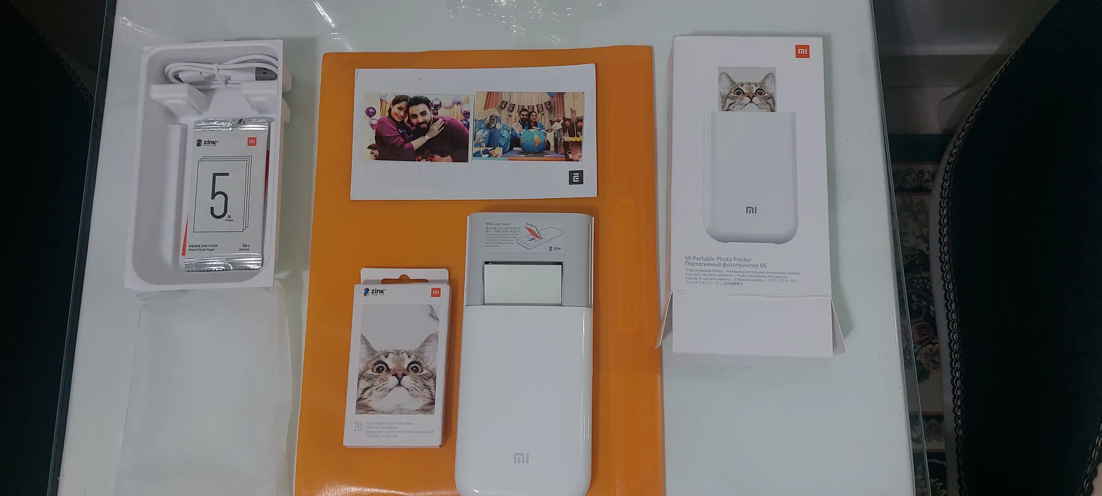 پرینتر شیائومی مدل XMKDDYJ01HT به همراه کاغذ چاپ عکس 20 عددی