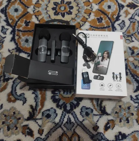 میکروفن یقه ای بی سیم مدل K9 Dual Type-C بسته 2 عددی