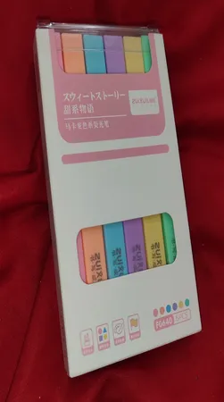 ماژیک علامت گذار ژیخوآ مدل پاستیلی بسته 6 عددی