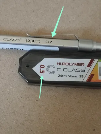 مداد نوکی 0.5 میلی متری سی.کلاس مدل EXPERT به همراه نوک