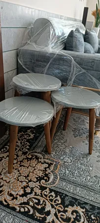 میز عسلی مدل بهار 03 مجموعه 3 عددی