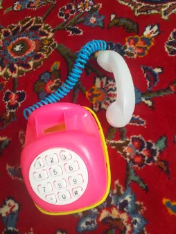 قلک طرح اسباب بازی تلفن و ماشین