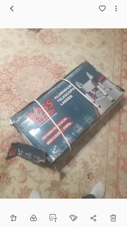 نردبان 8 پله تلسکوپی دوطرفه باس مدلLIFE STYLE-ladder2w