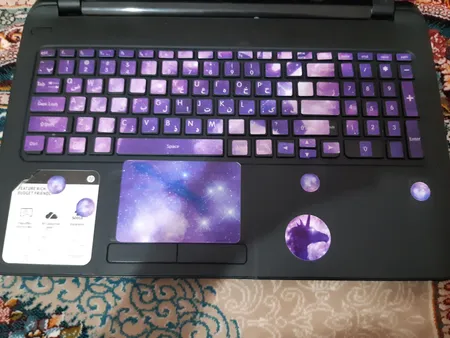 استیکر لپ تاپ کد uni-corn01 به همراه برچسب حروف فارسی کیبورد