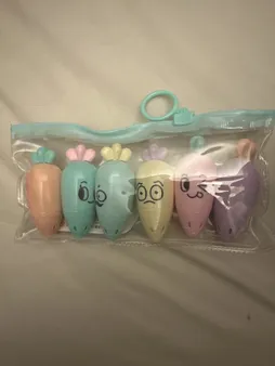 ماژیک علامت گذار طرح هویج مجموعه 6 عددی