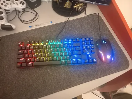 کیبورد و ماوس گیمینگ اونیکوما مدل G26+CW905 Tenkeyless LED RGB