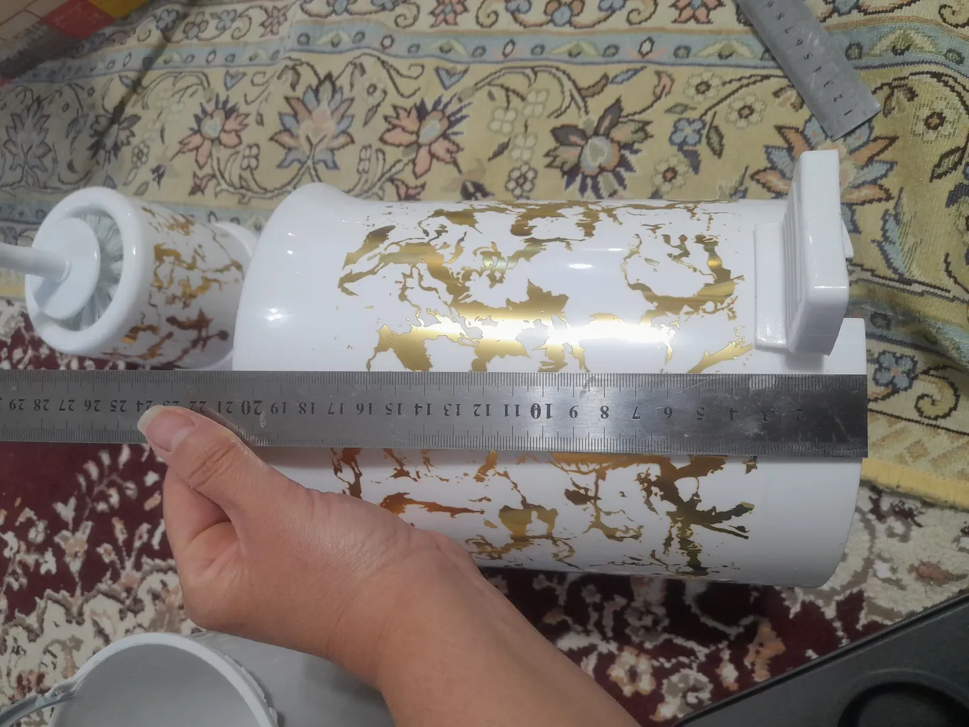 ست سطل و فرچه طرح ماربل کد 2010