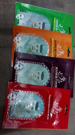 ماسک صورت آمستریس مدل میوه ای وزن 25 گرم بسته 10 عددی