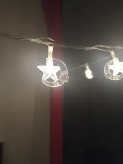 ریسه ال ای دی طرح ماه و ستاره طول 3 متر