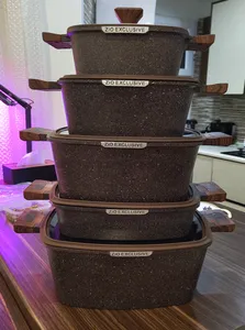 تجریه خرید سرویس قابلمه و تابه گرانیتی 10 پارچه بازرگانی زیو مدل ZCS-8300/5S32 JUMBO SERIES