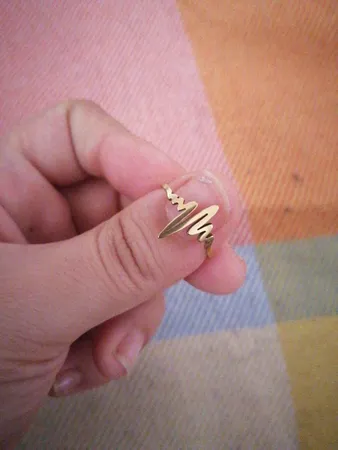 انگشتر زنانه طرح ضربان کد RKH_775