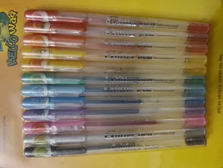 خودکار اکلیلی میوه ای هلووا مدل GP301 بسته 12 عددی