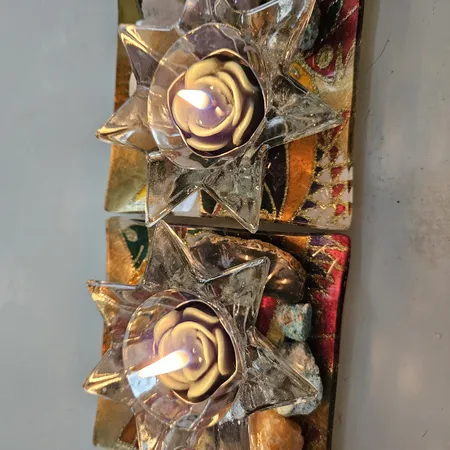 شمع وارمر مدل گل بسته 25 عددی