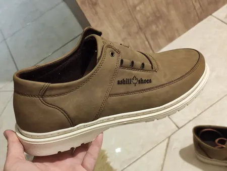 کفش مردانه آشیل مدل arya رنگ کرم