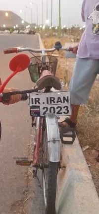 پلاک تزئینی دوچرخه طرح IRAN
